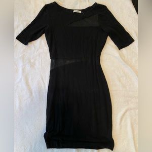 Vintage, black, see-through, and fabric dress